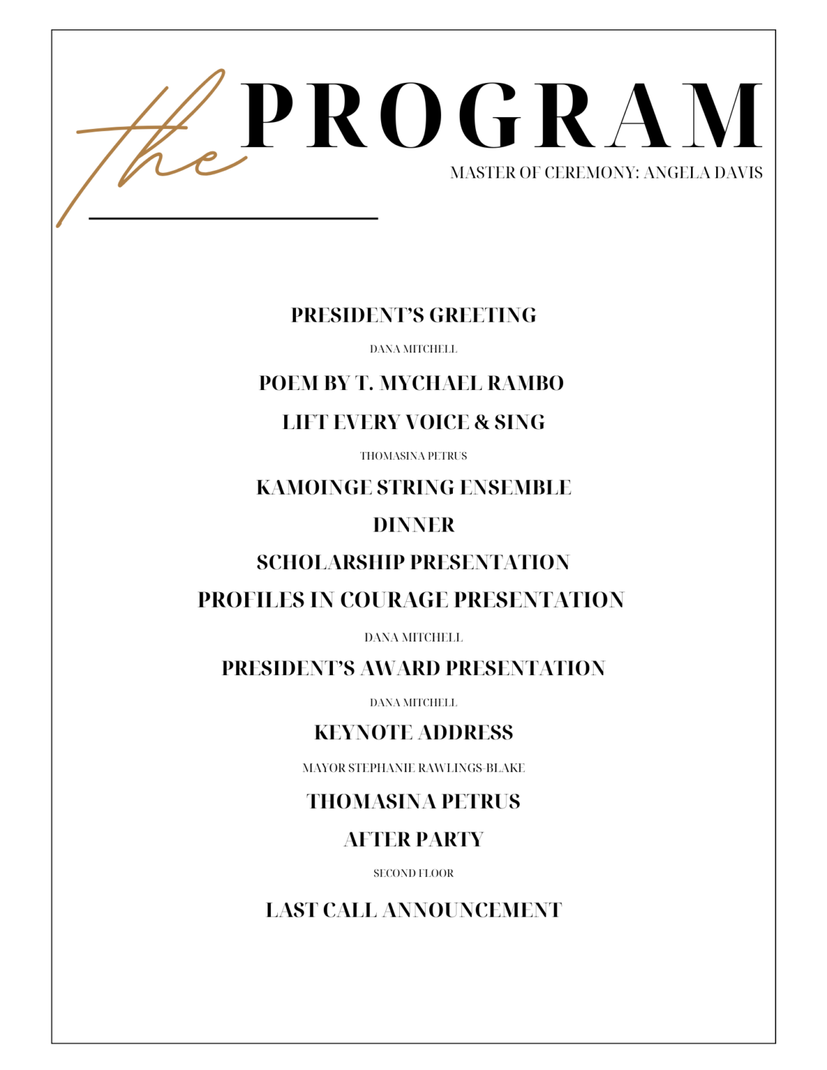 Gala 2023 Program And Menu Minnesota Association Of Black Lawyers